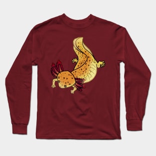 Copper axolotl mud puppy shirt Long Sleeve T-Shirt